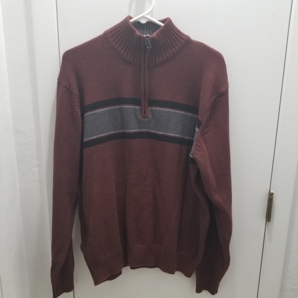 Oscar De La Renta pullover sweater zippered neck